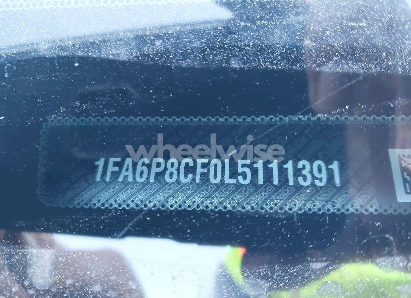 Photo 9 of 2020 Ford Mustang GT PREMIUM FASTBACK (VIN 1FA6P8CF0L5111391)