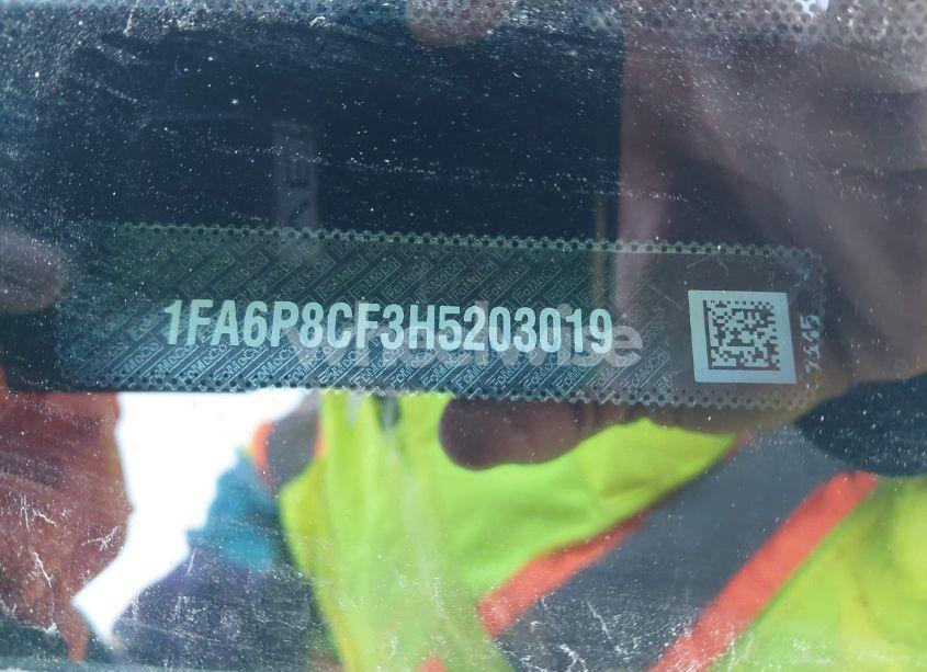 Photo 9 of 2017 Ford Mustang GT PREMIUM (VIN 1FA6P8CF3H5203019)