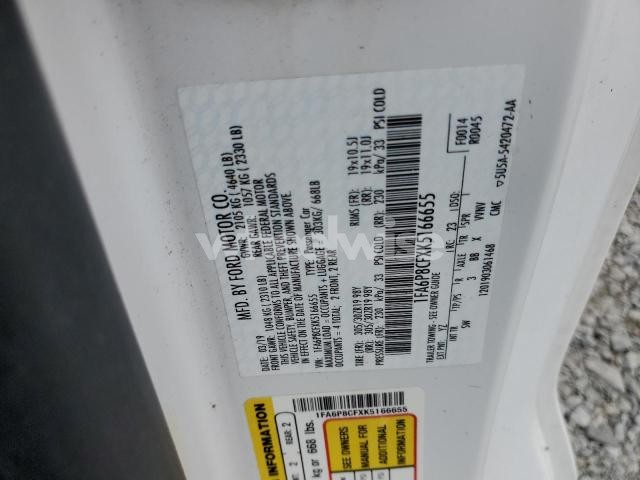 Photo 10 of 2019 FORD MUSTANG GT N/A (VIN 1FA6P8CFXK5166655)