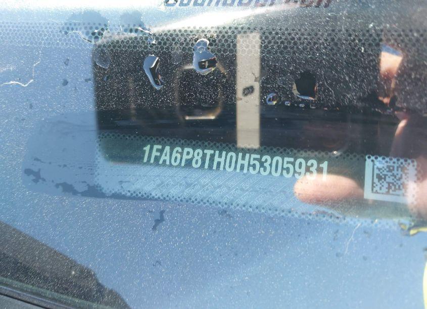 Photo 9 of 2017 Ford Mustang ECOBOOST (VIN 1FA6P8TH0H5305931)