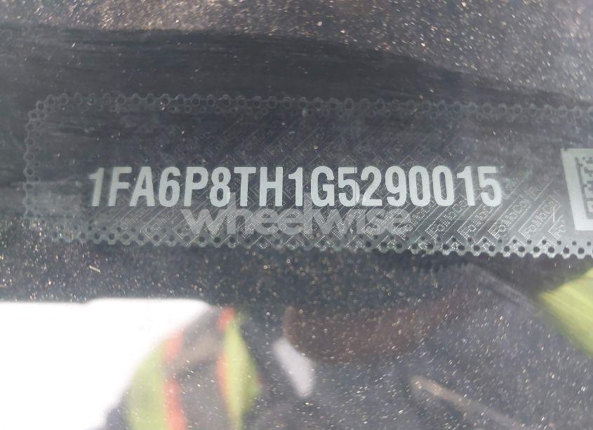 Photo 9 of 2016 Ford Mustang ECOBOOST (VIN 1FA6P8TH1G5290015)