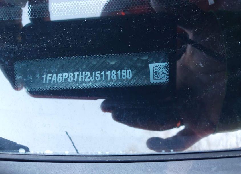 Photo 17 of 2018 Ford Mustang ECOBOOST (VIN 1FA6P8TH2J5118180)