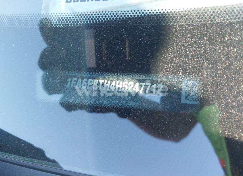 Photo 9 of 2017 Ford Mustang ECOBOOST (VIN 1FA6P8TH4H5247712)