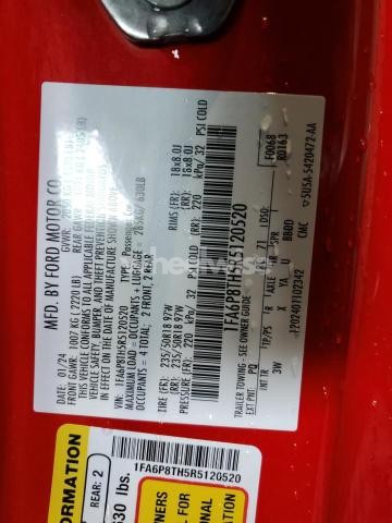 Photo 4 of 2024 FORD MUSTANG (VIN 1FA6P8TH5R5120520)