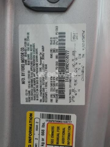 Photo 11 of 2019 FORD MUSTANG (VIN 1FA6P8TH9K5159777)