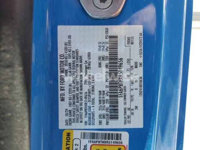 Photo 5 of 2024 FORD MUSTANG (VIN 1FA6P8THXR5149656)