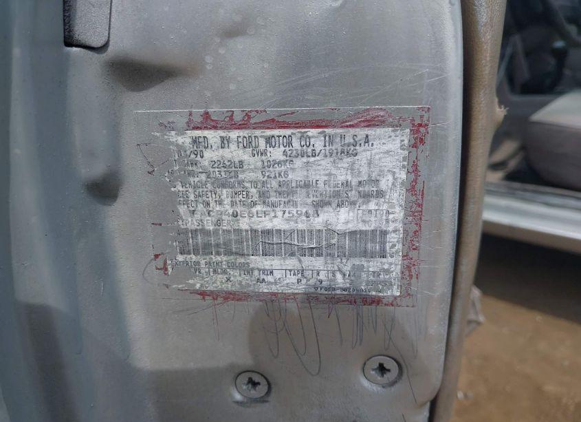 Photo 9 of 1990 Ford Mustang LX (VIN 1FACP40E6LF175968)