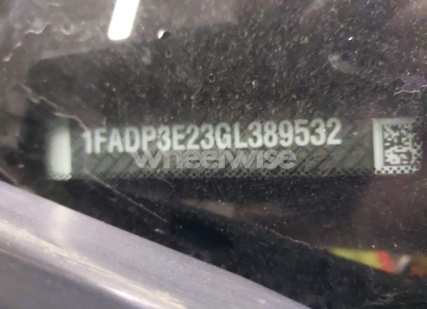 Photo 9 of 2016 Ford Focus S (VIN 1FADP3E23GL389532)