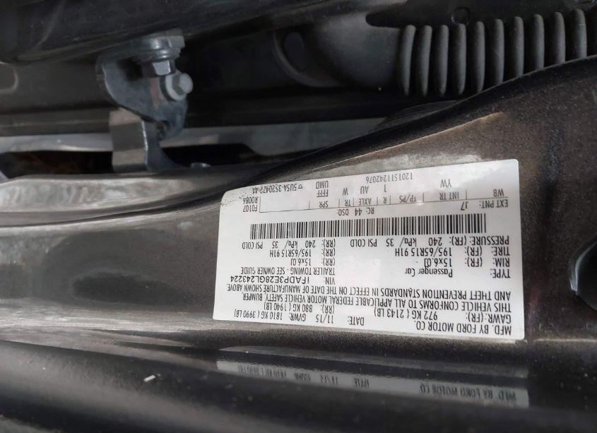 Photo 9 of 2016 Ford Focus S (VIN 1FADP3E28GL243224)