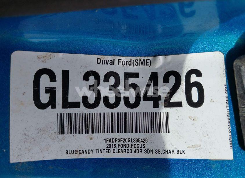 Photo 9 of 2016 Ford Focus SE (VIN 1FADP3F20GL335426)