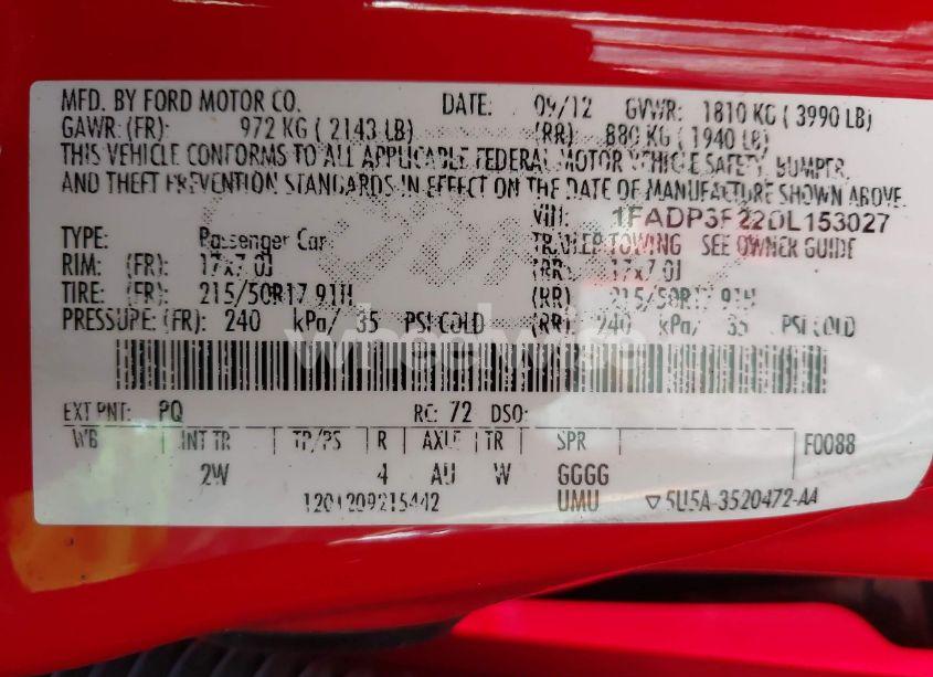 Photo 9 of 2013 Ford Focus SE (VIN 1FADP3F22DL153027)