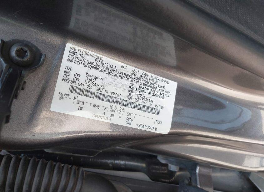 Photo 9 of 2013 Ford Focus SE (VIN 1FADP3F25DL222115)