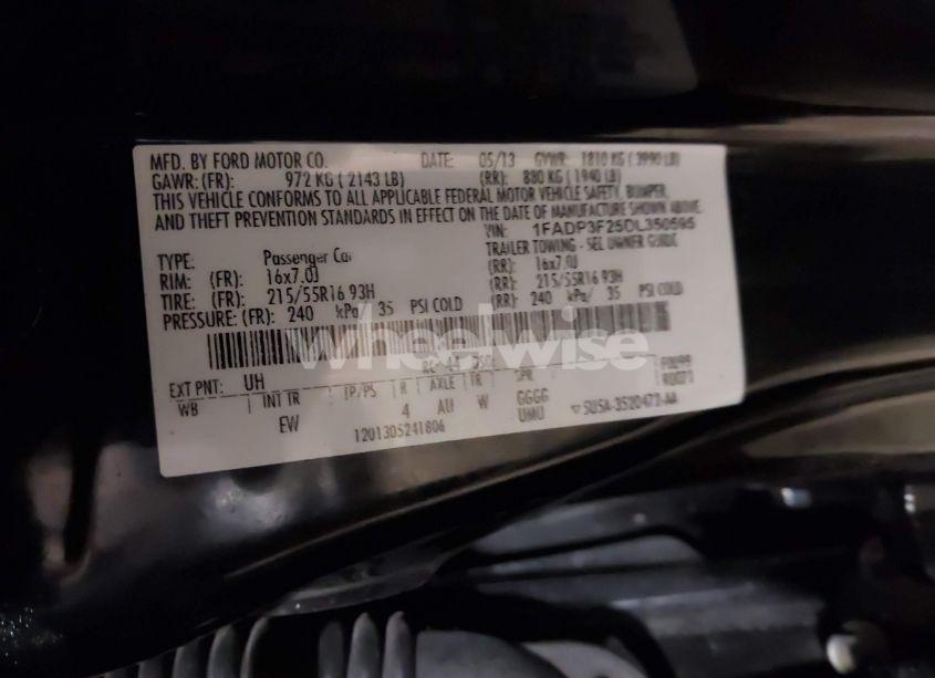 Photo 9 of 2013 Ford Focus SE (VIN 1FADP3F25DL350595)