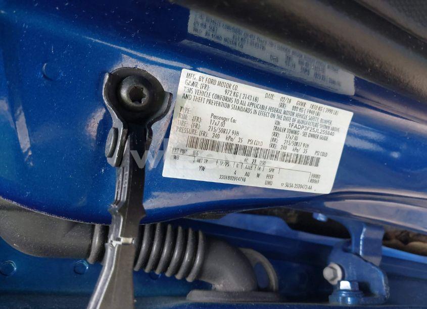 Photo 9 of 2018 Ford Focus SE (VIN 1FADP3F25JL255840)