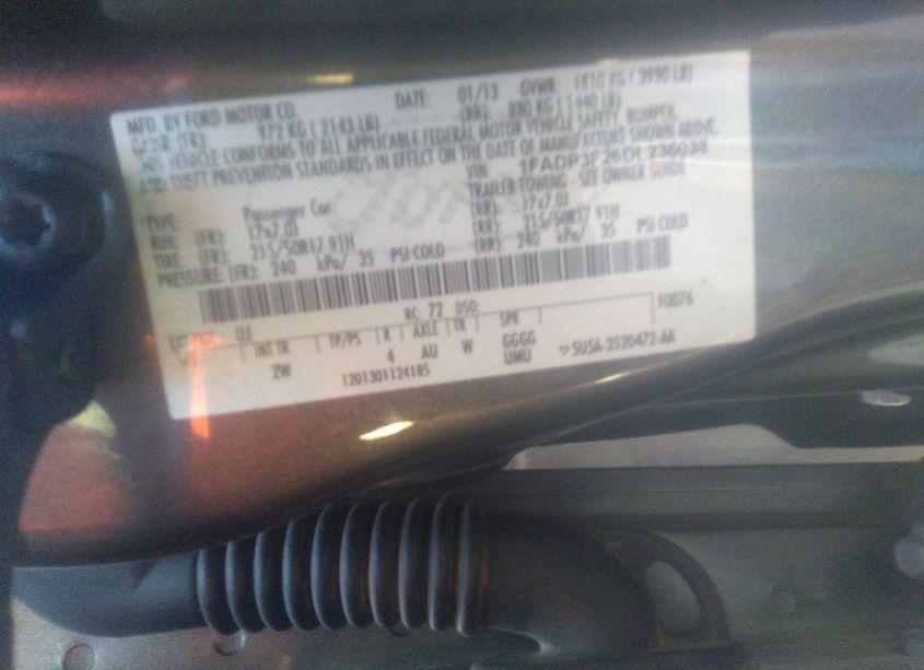 Photo 9 of 2013 Ford Focus SE (VIN 1FADP3F26DL236038)