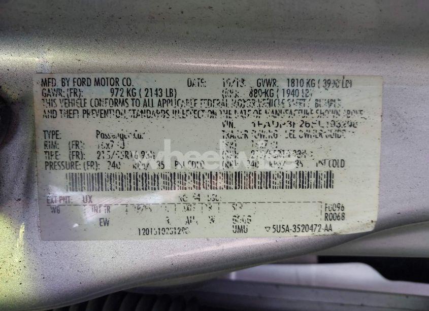 Photo 9 of 2014 Ford Focus SE (VIN 1FADP3F26EL193208)