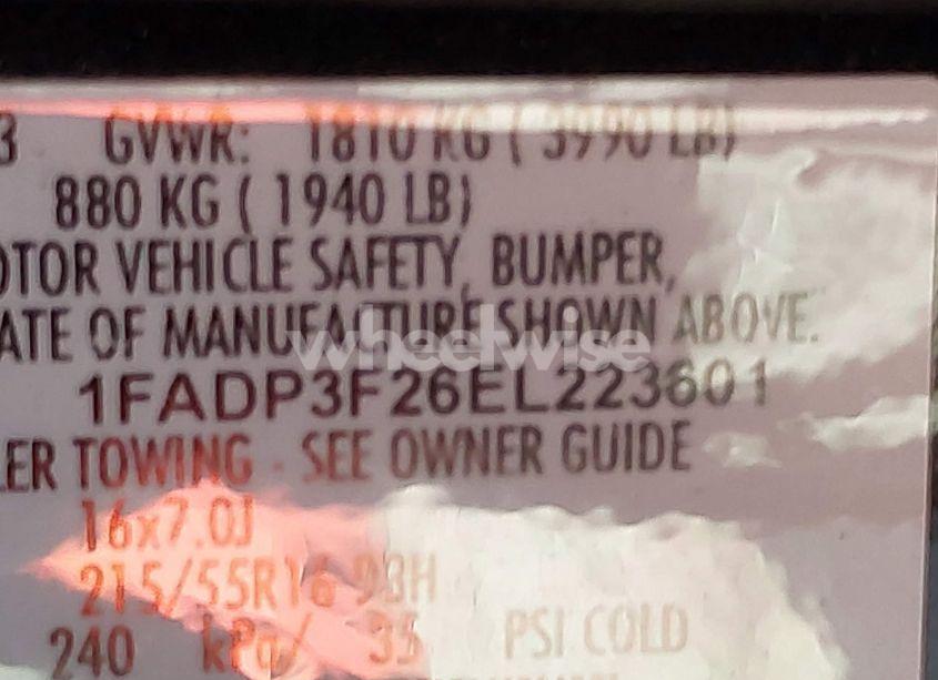 Photo 9 of 2014 Ford Focus SE (VIN 1FADP3F26EL223601)