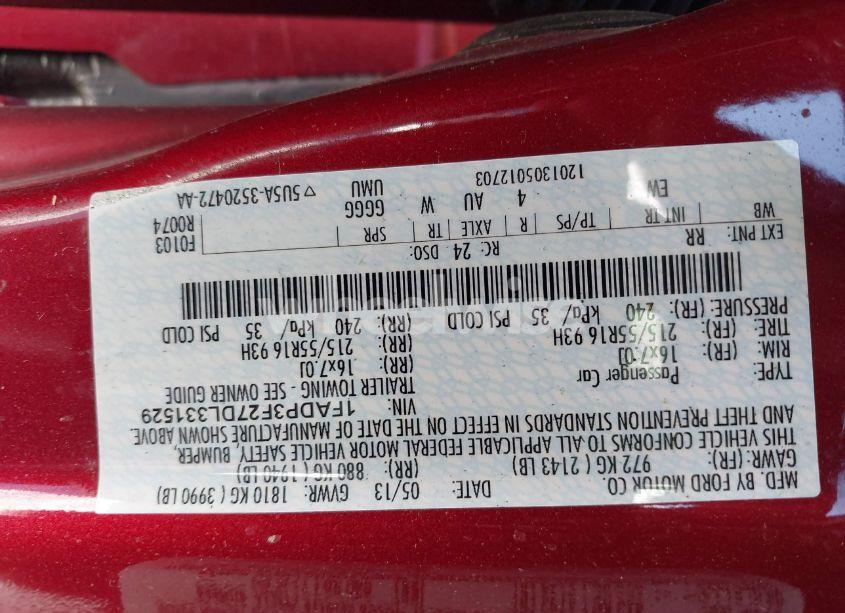 Photo 9 of 2013 Ford Focus SE (VIN 1FADP3F27DL331529)