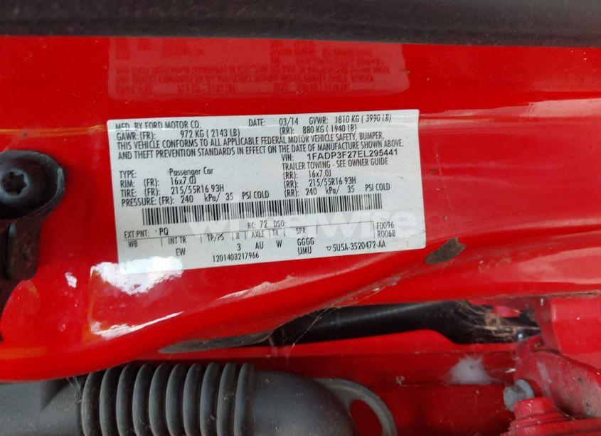 Photo 9 of 2014 Ford Focus SE (VIN 1FADP3F27EL295441)