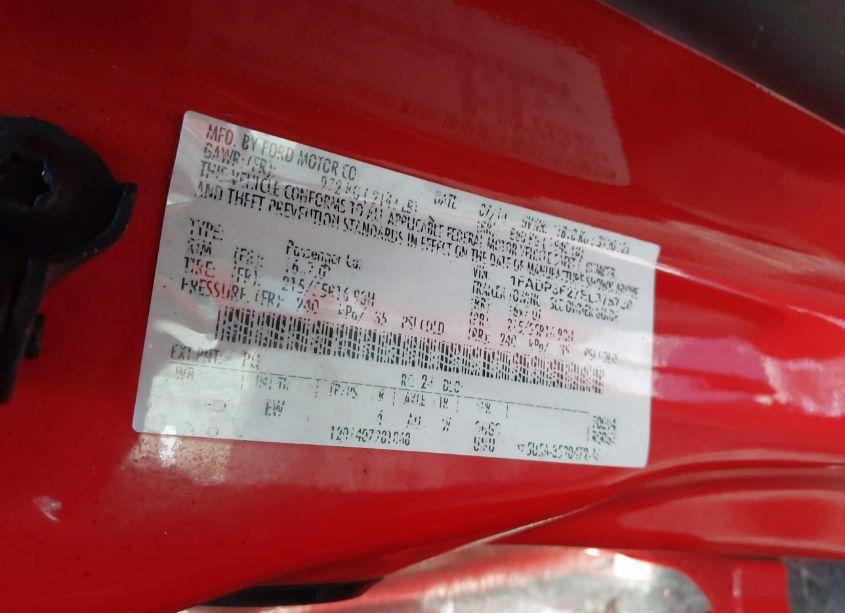 Photo 9 of 2014 Ford Focus SE (VIN 1FADP3F27EL378738)