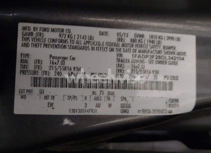 Photo 9 of 2013 Ford Focus SE (VIN 1FADP3F28DL342104)