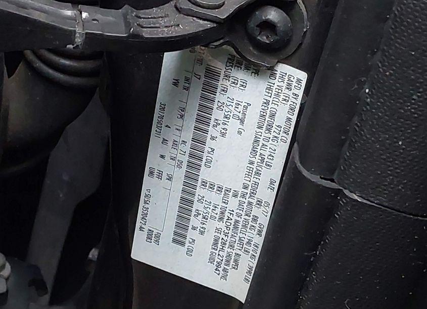 Photo 9 of 2017 Ford Focus SE (VIN 1FADP3F28HL279947)