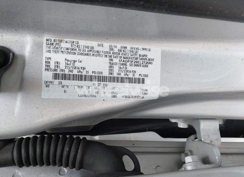 Photo 9 of 2014 Ford Focus SE (VIN 1FADP3F29EL272680)