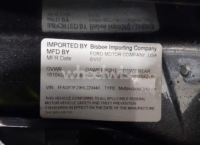 Photo 9 of 2017 Ford Focus SE (VIN 1FADP3F29HL220440)