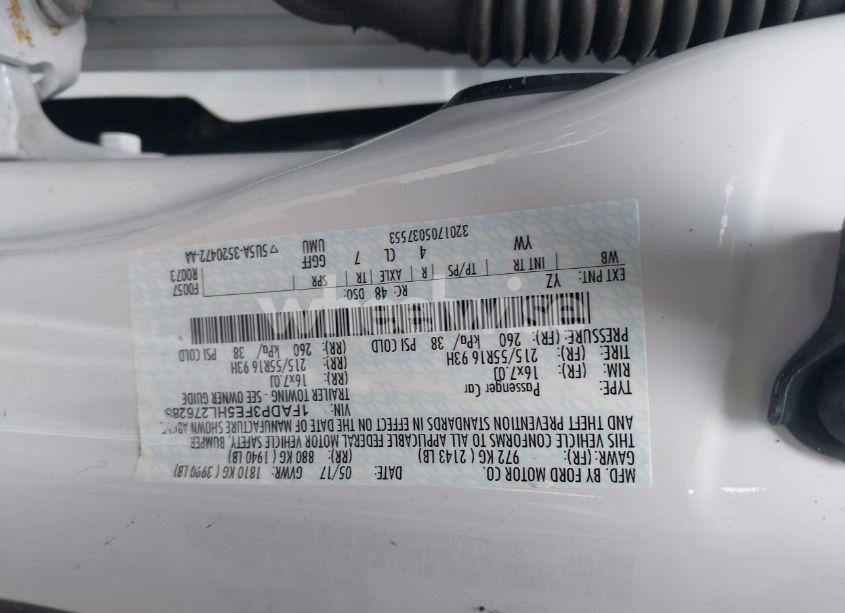 Photo 9 of 2017 Ford Focus SE (VIN 1FADP3FE5HL276286)