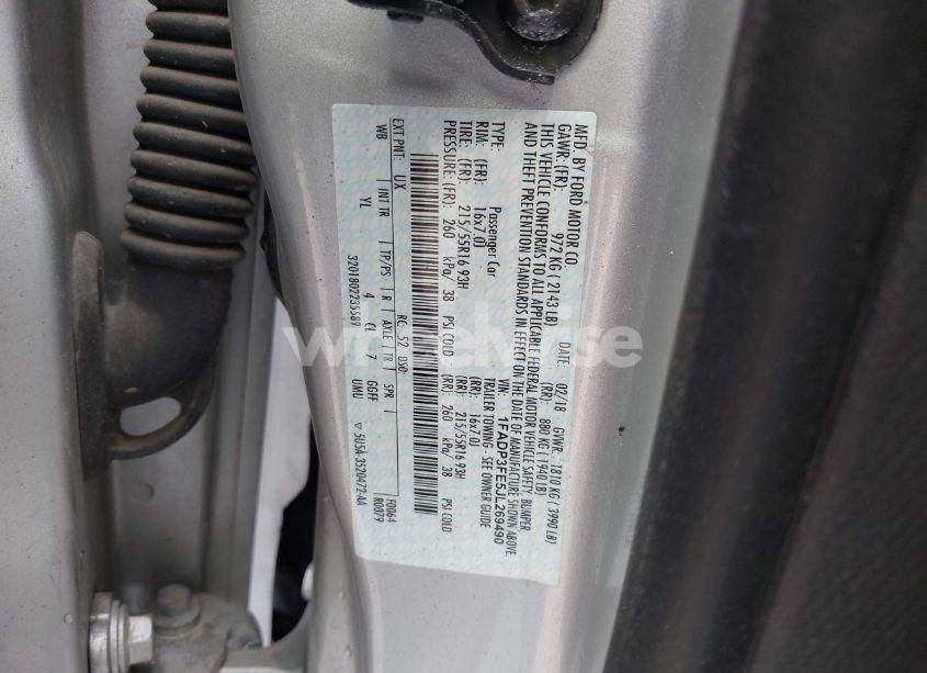 Photo 9 of 2018 Ford Focus SE (VIN 1FADP3FE5JL269490)