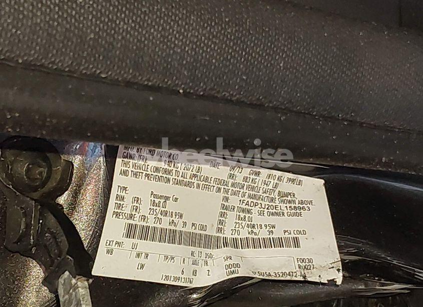 Photo 9 of 2014 Ford Focus TITANIUM (VIN 1FADP3J20EL158963)