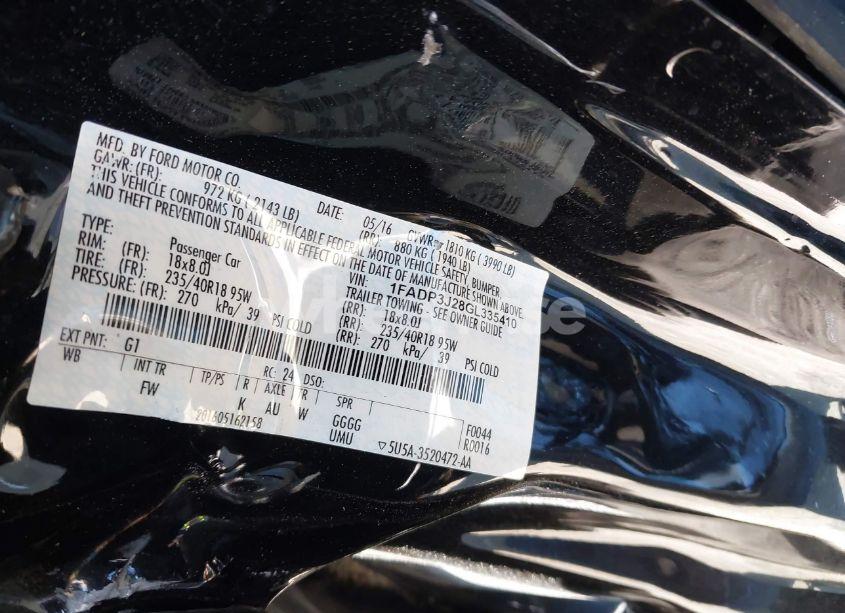 Photo 9 of 2016 Ford Focus TITANIUM (VIN 1FADP3J28GL335410)