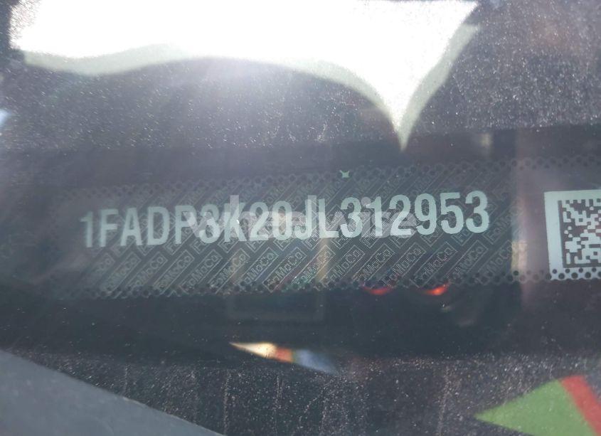 Photo 9 of 2018 Ford Focus SE (VIN 1FADP3K20JL312953)