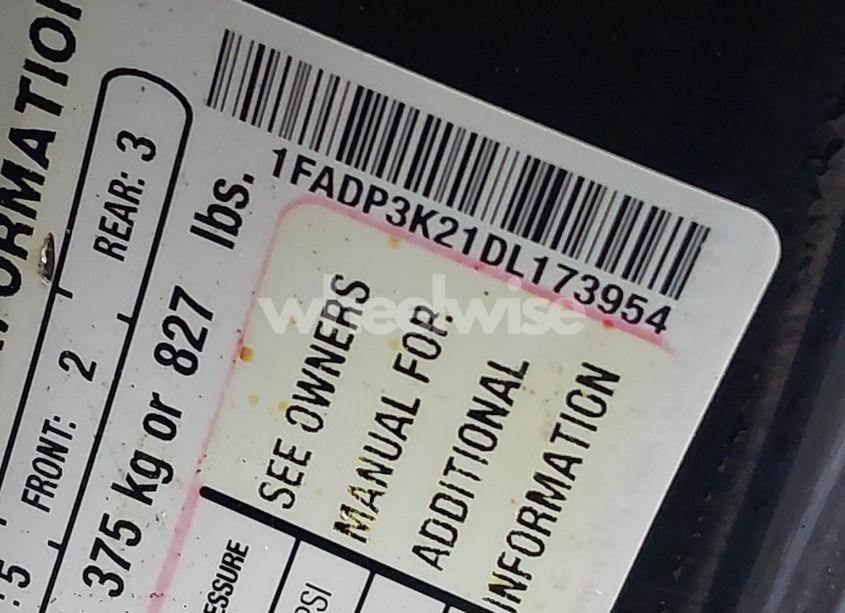 Photo 9 of 2013 Ford Focus SE (VIN 1FADP3K21DL173954)