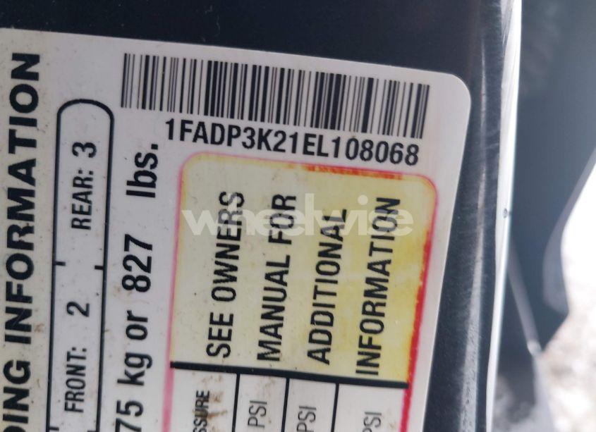 Photo 9 of 2014 Ford Focus SE (VIN 1FADP3K21EL108068)