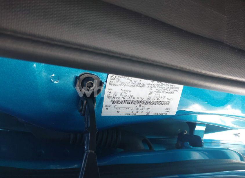 Photo 9 of 2016 Ford Focus SE (VIN 1FADP3K21GL335652)