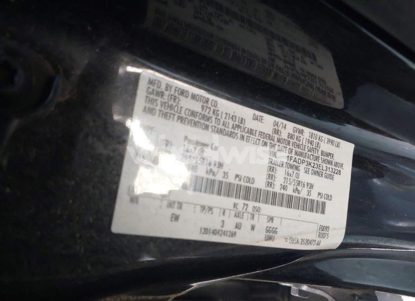 Photo 9 of 2014 Ford Focus SE (VIN 1FADP3K23EL313228)