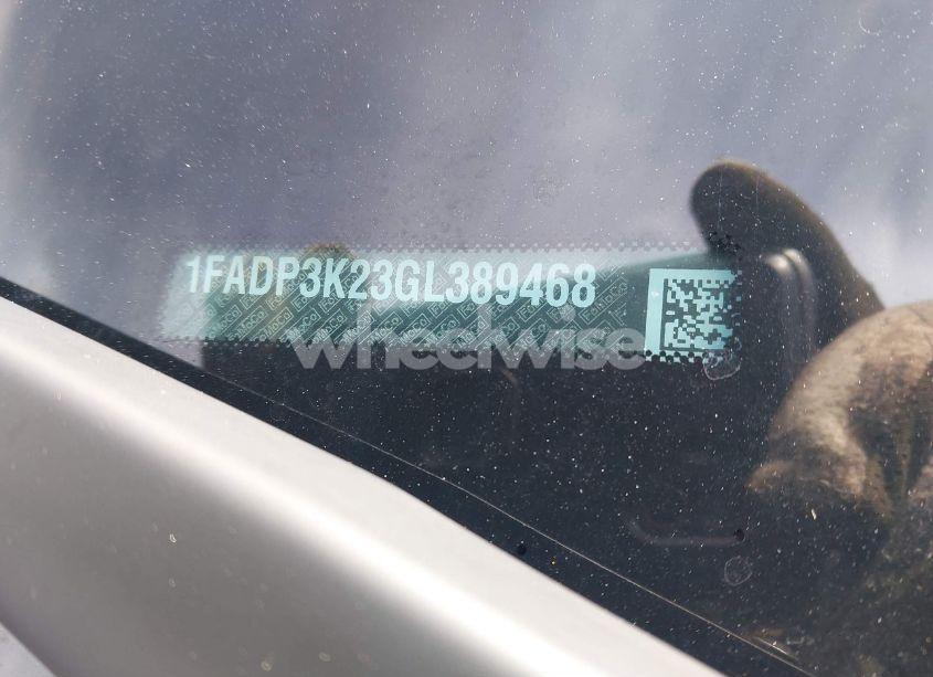 Photo 9 of 2016 Ford Focus SE (VIN 1FADP3K23GL389468)