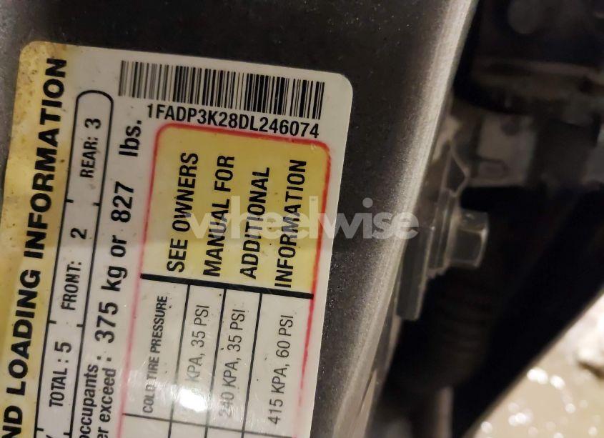 Photo 9 of 2013 Ford Focus SE (VIN 1FADP3K28DL246074)