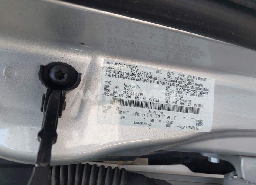 Photo 9 of 2014 Ford Focus SE (VIN 1FADP3K28EL320482)