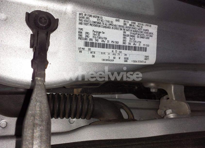 Photo 9 of 2014 Ford Focus SE (VIN 1FADP3K2XEL157382)