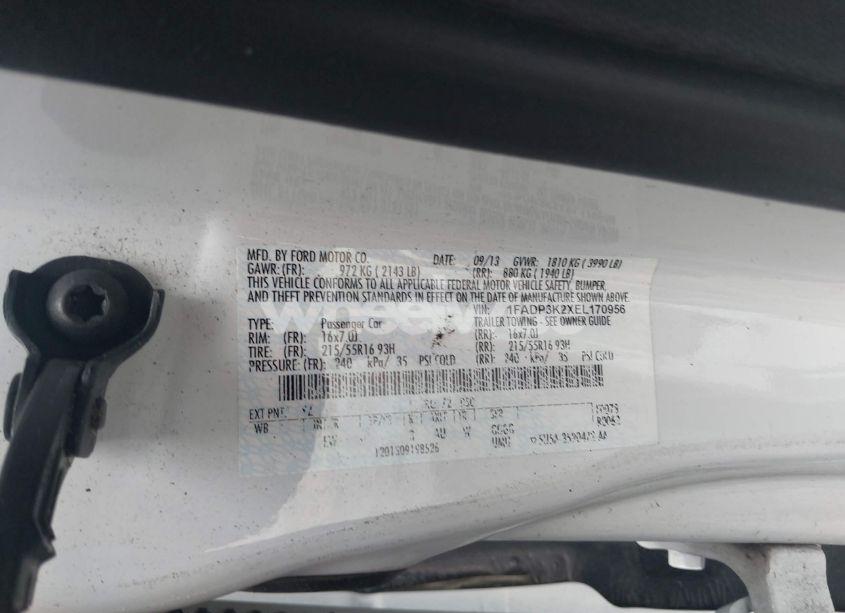 Photo 9 of 2014 Ford Focus SE (VIN 1FADP3K2XEL170956)
