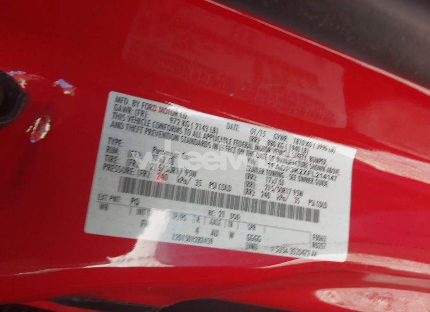 Photo 9 of 2015 Ford Focus SE (VIN 1FADP3K2XFL214147)