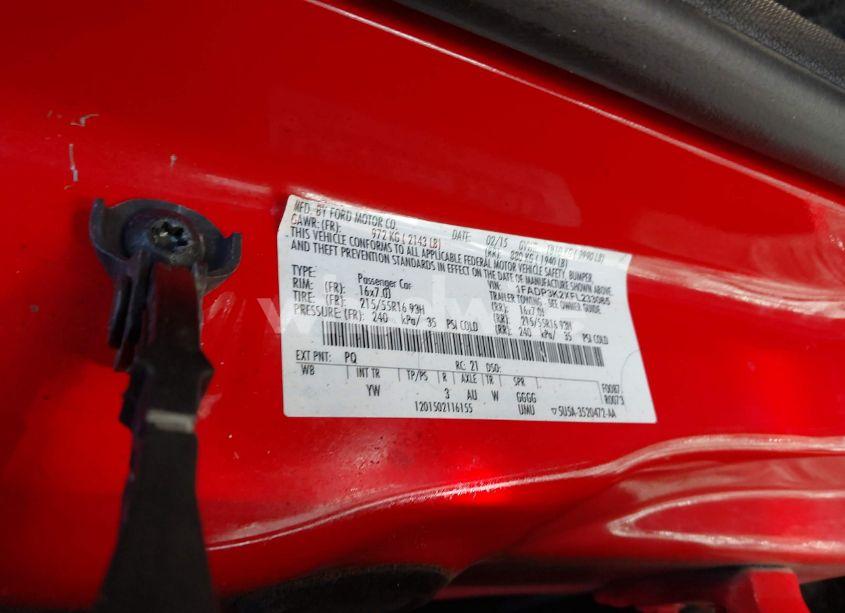 Photo 9 of 2015 Ford Focus SE (VIN 1FADP3K2XFL233085)