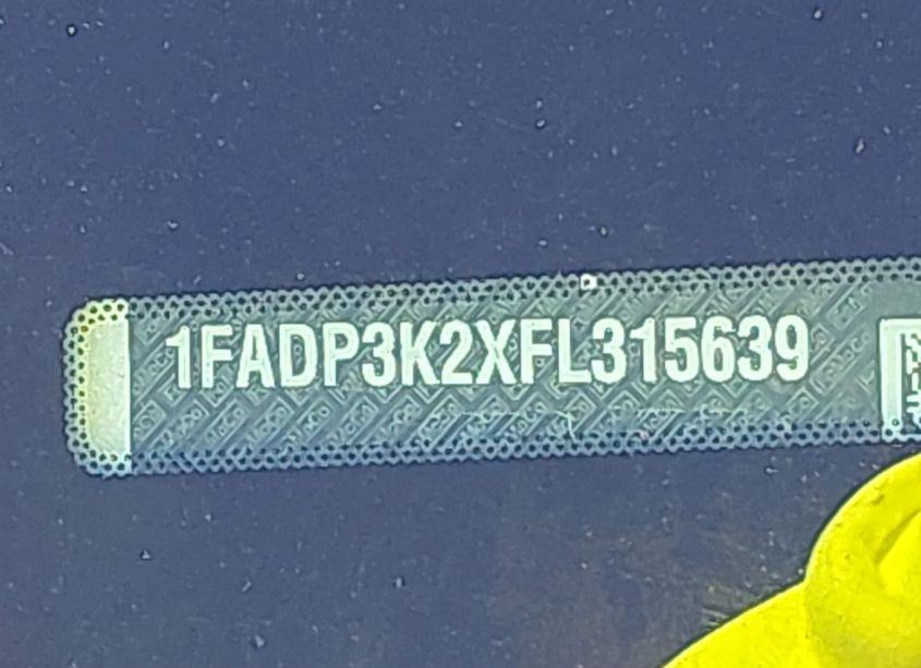 Photo 9 of 2015 Ford Focus SE (VIN 1FADP3K2XFL315639)