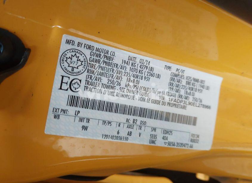 Photo 9 of 2014 Ford Focus ST (VIN 1FADP3L90EL278966)