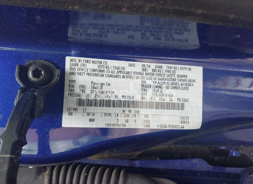 Photo 9 of 2014 Ford Focus ST (VIN 1FADP3L90EL419261)