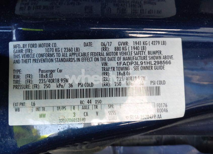 Photo 9 of 2017 Ford Focus ST (VIN 1FADP3L91HL298566)