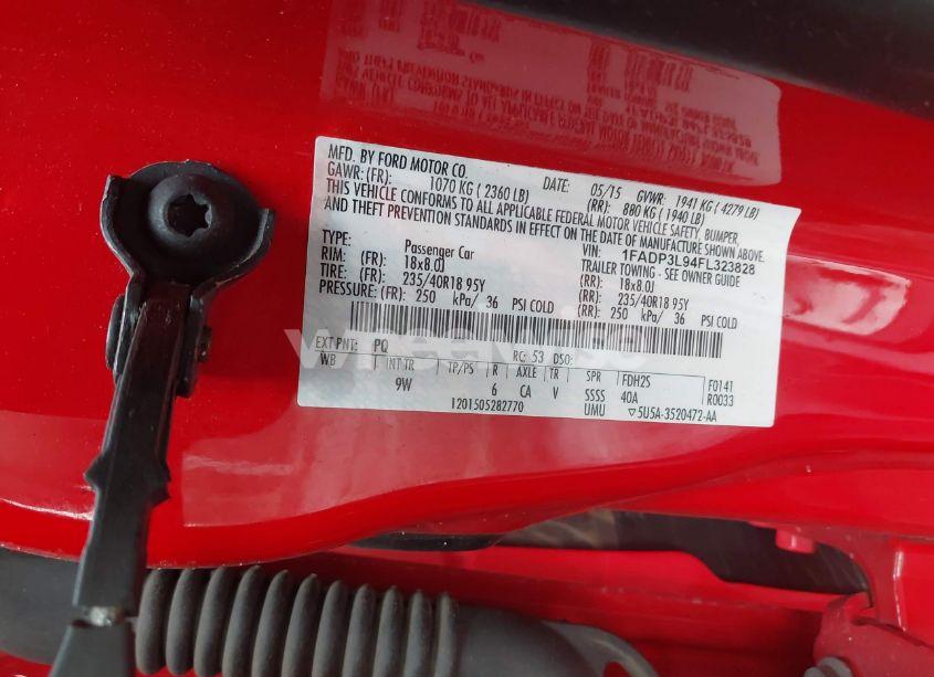 Photo 9 of 2015 Ford Focus ST (VIN 1FADP3L94FL323828)