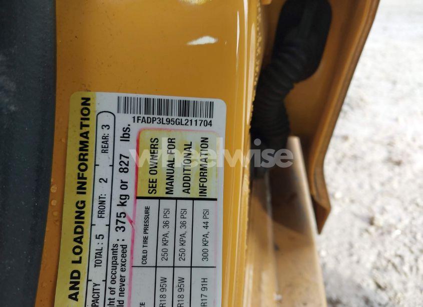 Photo 9 of 2016 Ford Focus ST (VIN 1FADP3L95GL211704)